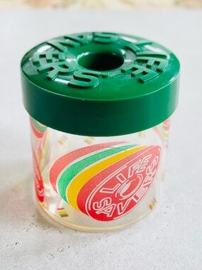 Vintage Plastic Life Savers Candy Container Jar with Lid Lifesavers